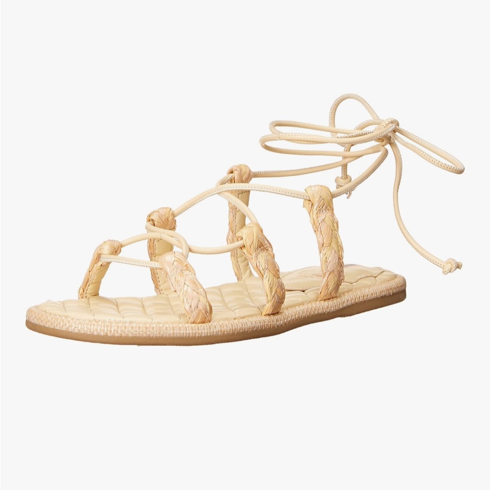 Women’s Sam Edelman Zariah 2 Gladiator Sandals Sand Nappa Size 8 US NEW